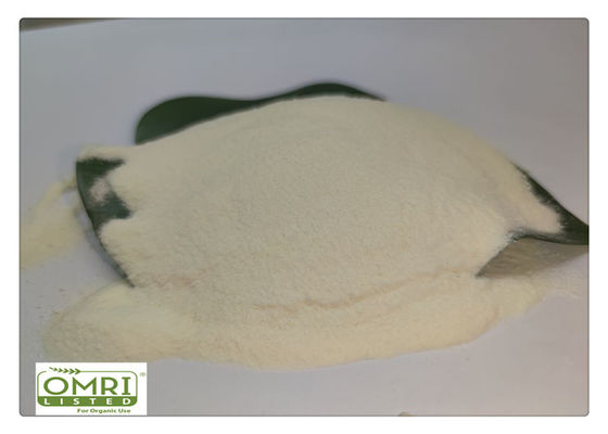 Fertilizante pulverizado amarillo claro soluble en agua de la proteína de pescados con aminoácido del 80%